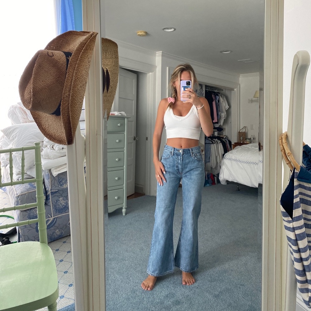 Aritzia Marianne Mid Rise Loose Flare